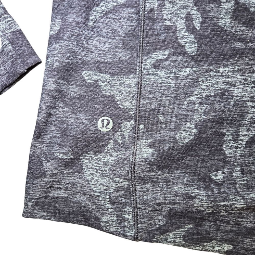 Lululemon Warm Stabilizer 1/2 Zip Hoodie Incognito Camo HTR Black - Picture 12 of 14